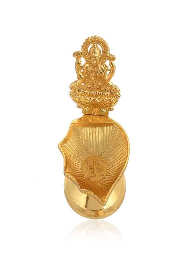 JAIPUR ACE مصباح جايبور ايس النحاسي كوبر جاجا لاكشمي ديا (عبوة من قطعة واحدة) - Image 2